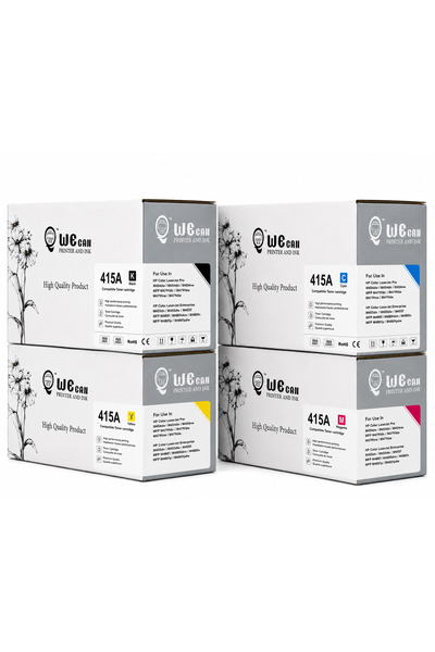 Wecan طقم خراطيش حبر WECAN-415A ملون متوافق HP Color LaserJet Pro M454dw/M479fnw