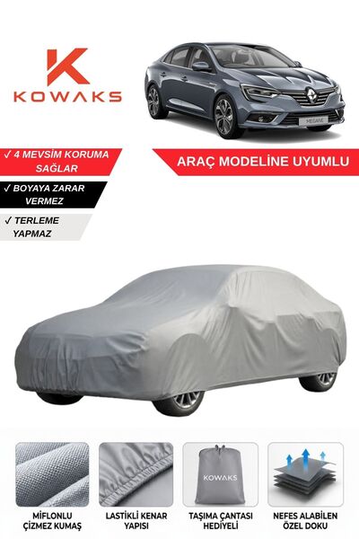 KOWAKS Renault Megane 4 Sedan Oto Branda, Araba Brandası
