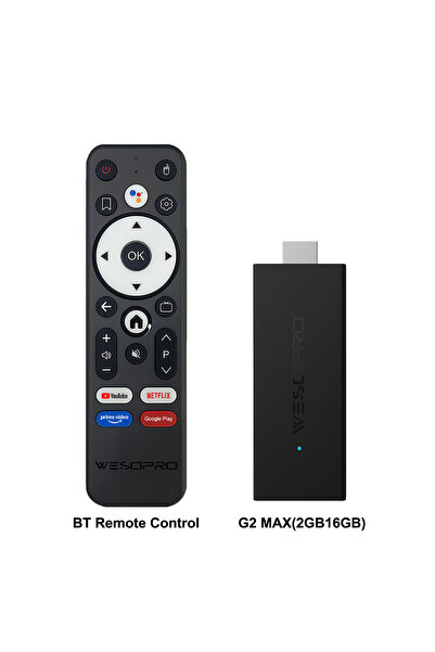 Choice EU Plug G2 MAX WESOPRO Android TV Stick G2 Lite Smart IPTV Dongle 1GB ...