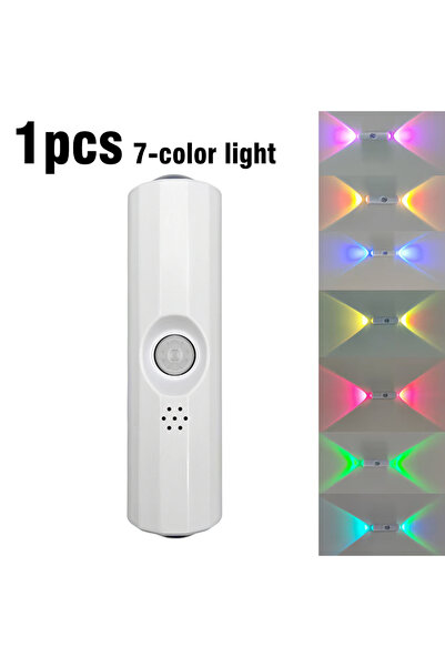 Choice 1pc-7-color lights LED Motion Sensor Night Light, USB-C Rechargeable A...
