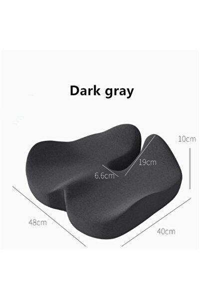 Choice1 40x48x10cm Dark gray Slow Rebound Memory Foam Office Chair Cushion Wo...