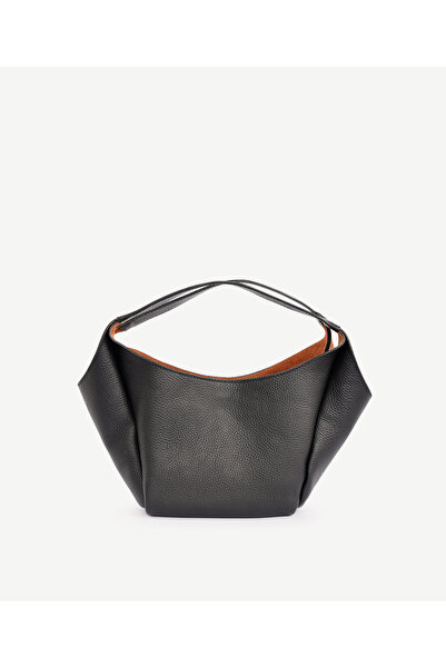 Yargıcı Alcantara Lined Small Leather Handbag