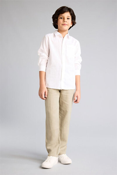 DeFacto 100% Linen Trousers for Boys G5094A826Sp