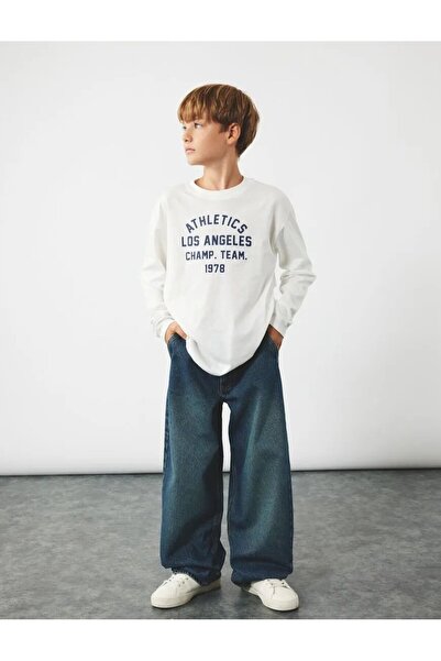 Koton Cotton Wide Leg Denim Pants - Loose Fit Jeans
