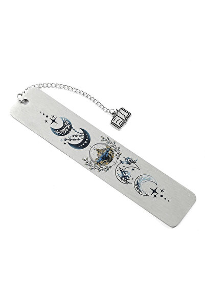 Choice SQ1036 Stainless Steel Moon Crescent Bookmark Vintage Page Marker Exqu...