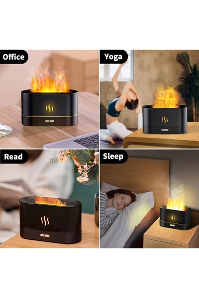 OEM HUMID2 Humidifier, Flame Effect, Ultrasonic Aromatherapy Diffuser