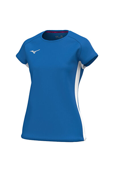 MIZUNO Top de alergare pentru femei RB SS 2025-Albastru-M