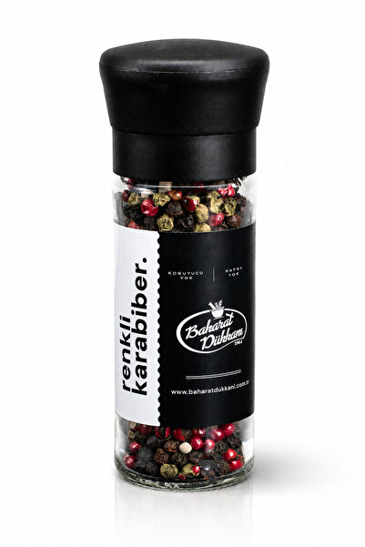 Baharat Dükkanı Renkli Karabiber 50gr (Değirmen Kapak)
