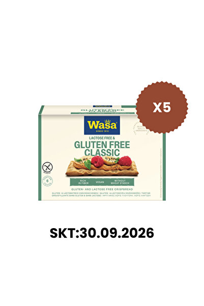 Wasa Glutensiz Gevrek Ekmek Crispbread Gluten Free 240 gr 5 Adet