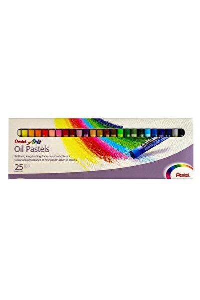Pentel Pastel Boya Yağlı Karton Kutu 25 Renk Phn-25
