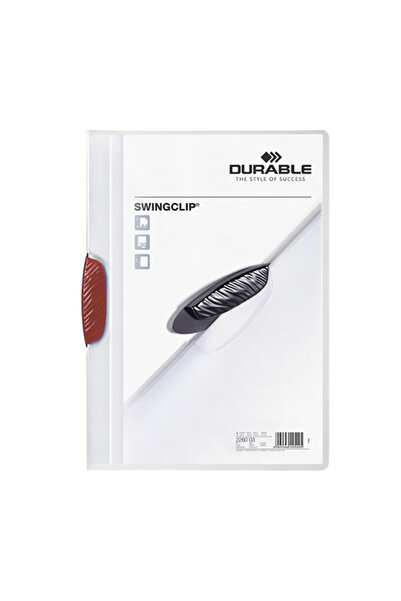 Durable 2260-K A4 kompresijski dosije sa središnjim klipom, 30 listova, crven...