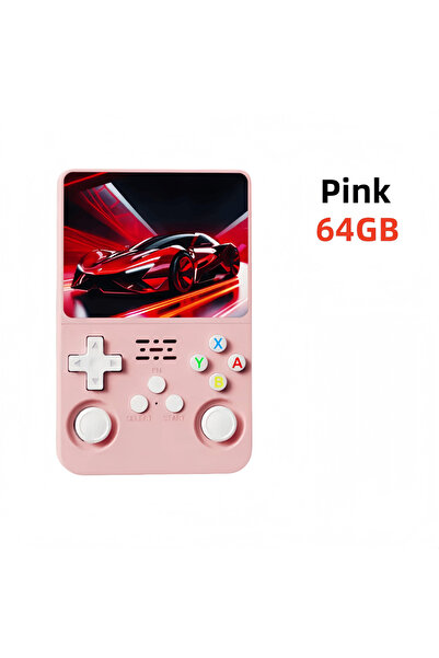 Choice Pink 64GB Retro R36S Handheld Video Game Console 3.5 Inch IPS Screen 1...