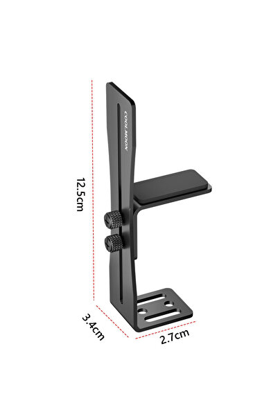 Choice ALLOET black Computer Graphics Card Holder Chassis Fan Support Aluminu...