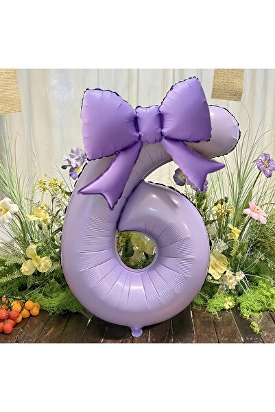 Choice7 NUMBER 40inch HG9151-6 2pcs 40inch Cream Purple Number 0-9 Balloon wi...