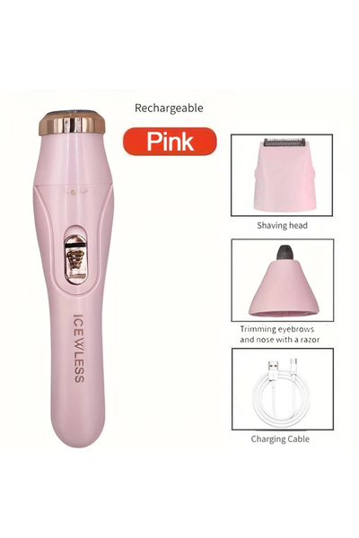 Choice Pink Multi Functional 3-in-1 Shaver, USB Charging, Underarm Hair Remov...