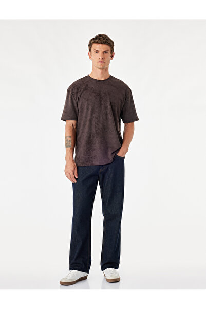 Koton Washable Crew Neck Short Sleeve Oversize T-Shirt