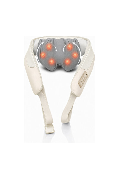 LittleDomi Aparat Masaj Cervical LittleDomi, 6 Capete Shiatsu pentru Gat, Ume...
