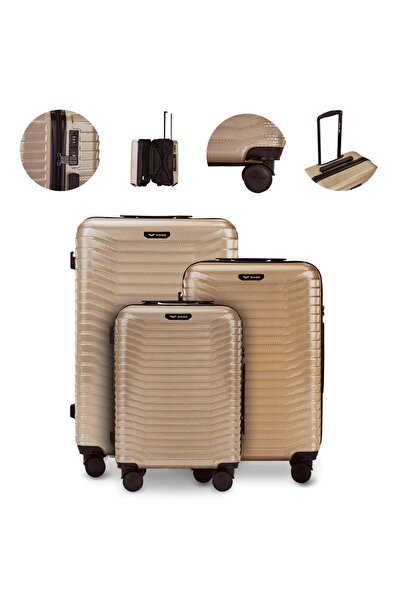 WINGS BRAND Set de 3 valize Wings PC Sea Eagle 2.0 CHAMPAGNE
