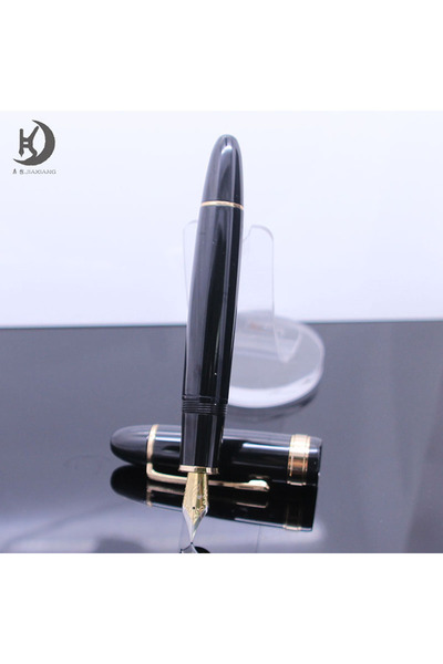 Choice F black with gold JX-149 Black Lacquer Fountain Pen With Gold Finish, ...