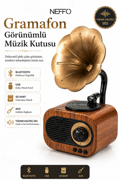 NEFFO Bluetooth Destekli Hoparlör
