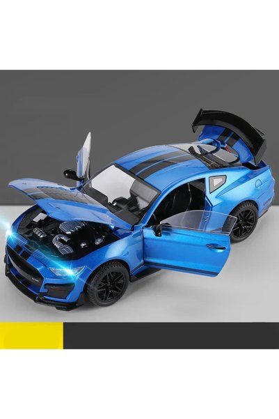 Choice3 blue- foam box Large 1:18 Ford Mustang GT500 Miniatures Alloy Diecast...