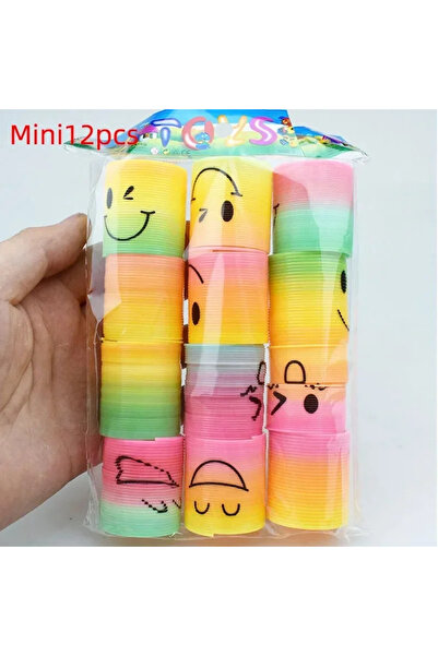 Choice4 12 pieces 12/24pcs Rainbow Magic Springs Circle Toys Gradient Color F...
