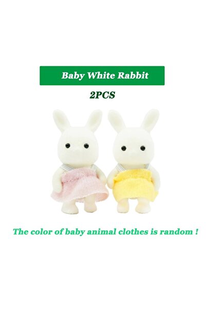 choice2 K01 Simulation Forest Animal Baby Toys Rabbit Family Dolls Dollhouse ...
