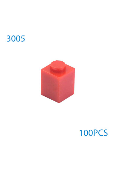 Choice8 red 100pcs MOC 1x1 Parts 3005 Brick Compatible Figures Bricks DIY Ass...