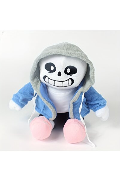 Choice 11cm-30cm WHITE Blue Clothes Skeleton Sitting Zombie Plush Toy Figurin...