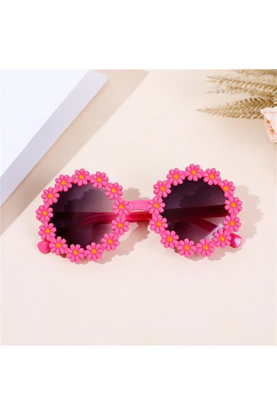 Choice3 Red Pet Accessories Flower Sunglasses Circular Role Playing Glasses P...