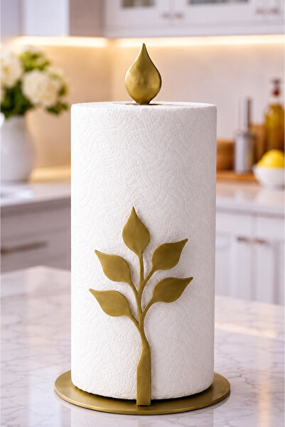 VENON Aging ❤️   Leaf Model ❤️   Vertical Roll Towel Holder Metal Towel Napki...