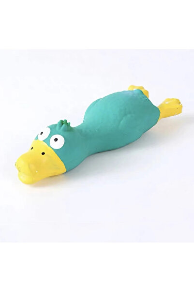 Choice Blue Cute Dog Squeak Toy Latex Chicken Shape Durable Chew for Small-Me...