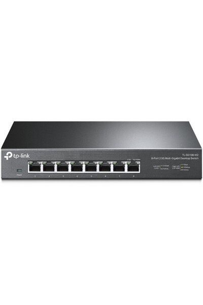 TP-LINK Switch TL-SG108-M2, 8 porturi x 2.5 Gigabit, carcasa metalica