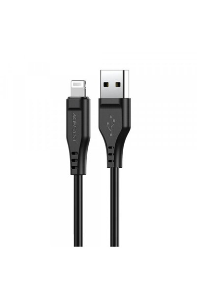 Acefast Cablu Date si Incarcare USB-A - Lightning C3-02, 18W, 1.2m, Negru