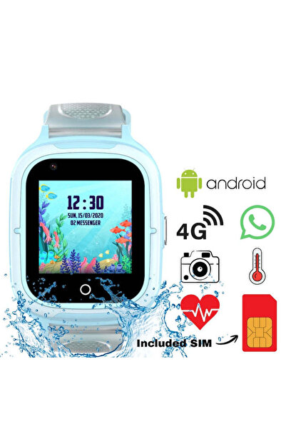 Techone Ceas Smartwatch GPS Copii KT23T 4G, 1.4 Inch, Apel Video, Android, SO...
