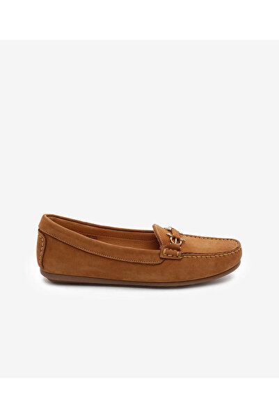 Greyder Kadın Taba Hakiki Deri Loafer Ayakkabı 6Y2WA57725