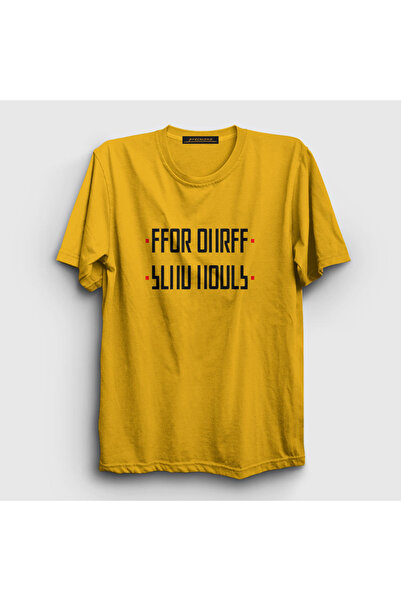 Presmono Unisex žuta Pošalji nude presavijene sa skrivenim tekstom T-shirt 34...