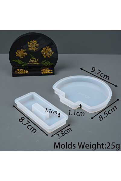 Choice round Photo Display Frame Silicone Mold DIY Handmade Heart Round Hexag...