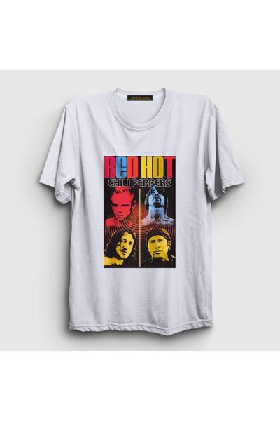 Presmono Unisex beli bend Red Hot Chili Peppers T-shirt 106993tt