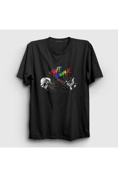 Presmono Unisex crne boje Daft Punk T-shirt 59531tt