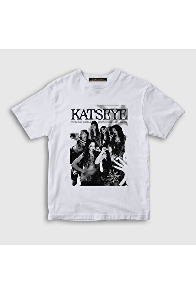 Presmono Unisex Children's White Poster K Pop Katseye T-Shirt 583632Tt