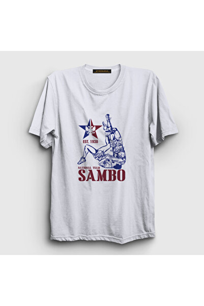 Presmono Unisex White Team Ufc Mma Fighter Sambo T-Shirt 584198Tt