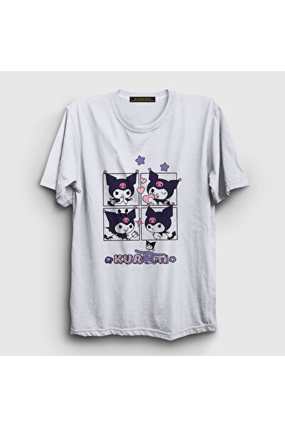 Presmono Unisex White Poses Kurami Kuromi T-Shirt 568701Tt