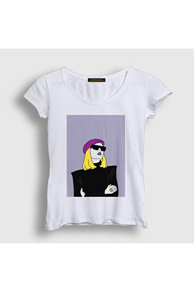 Presmono Women's White Cool Roisin Murphy T-Shirt 548199Tt