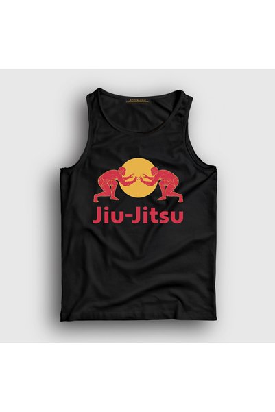 Presmono Unisex crna majica bez rukava za džiu džitsu, rvanje, MMA i UFC 5326...