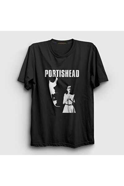 Presmono Unisex crna All Mine Music Portishead T-shirt 506346tt