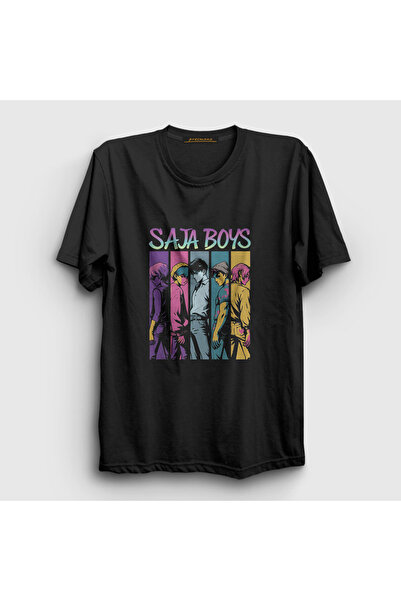 Presmono Unisex Black Poster Saja Boys K Pop Demon Hunters T-Shirt 573948Tt