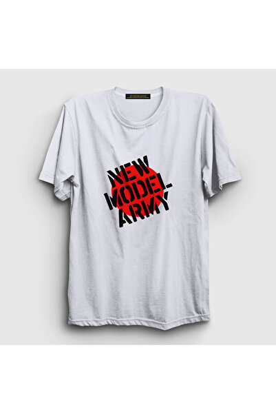 Presmono Rock model unisex beli logo vojska T-shirt - 485541tt
