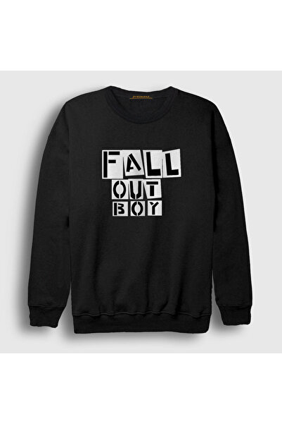 Presmono Unisex Black Boxes Fall Out Boy Sweatshirt 62097Tt
