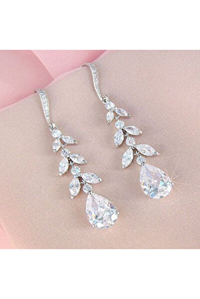 Choice E1483 Huitan Aesthetic Bridal Dangle Earrings for Wedding Luxury Cryst...